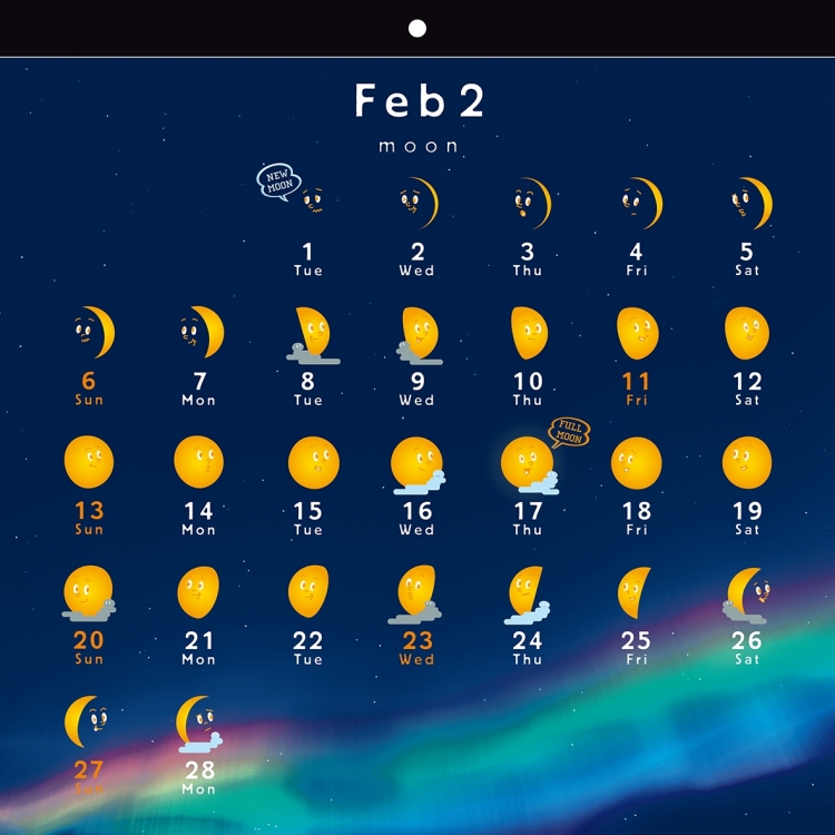 ムーンカレンダー22 カレンダー Parco出版
